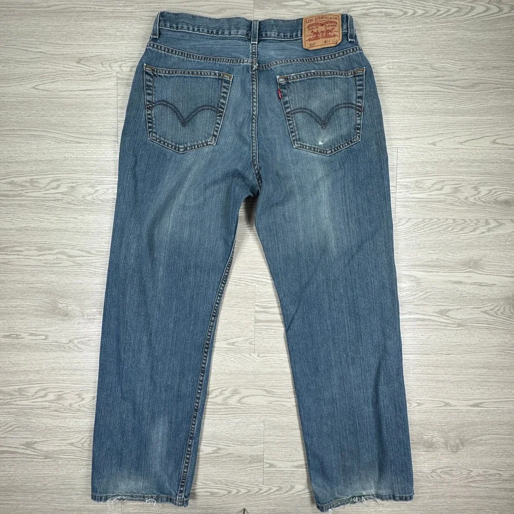 Levi's Men's Jeans 559 Relaxed Straight Blue Size 34x32 Medium Wash Cotton Denim